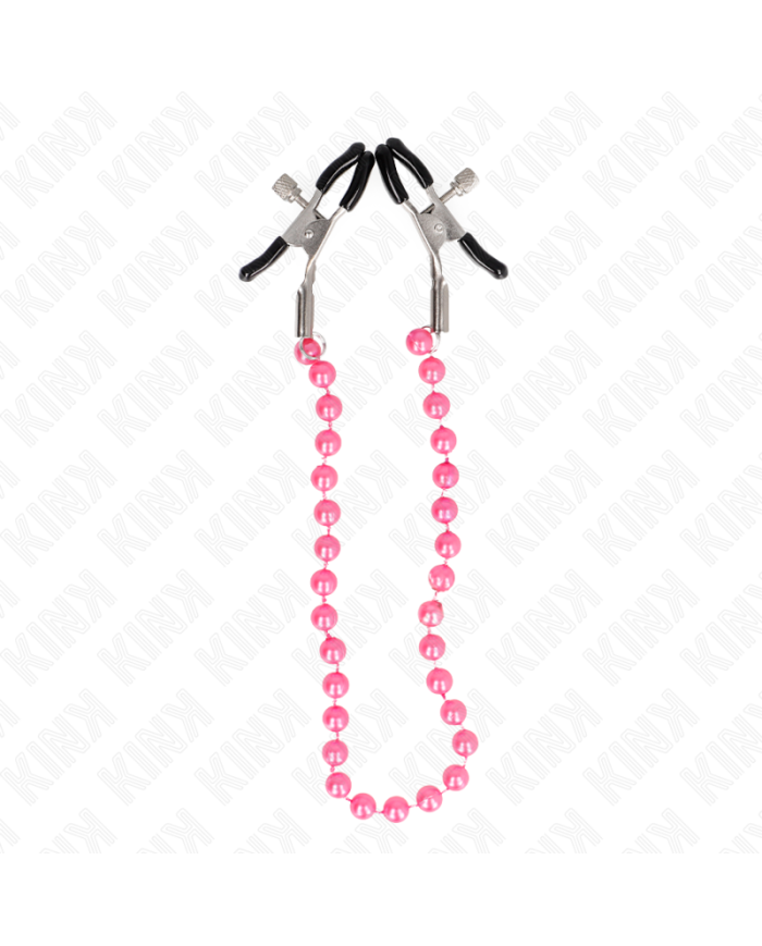 KINK PINZAS PARA PEZONES CON CADENA DE BOLAS VIOLETA 30 CM