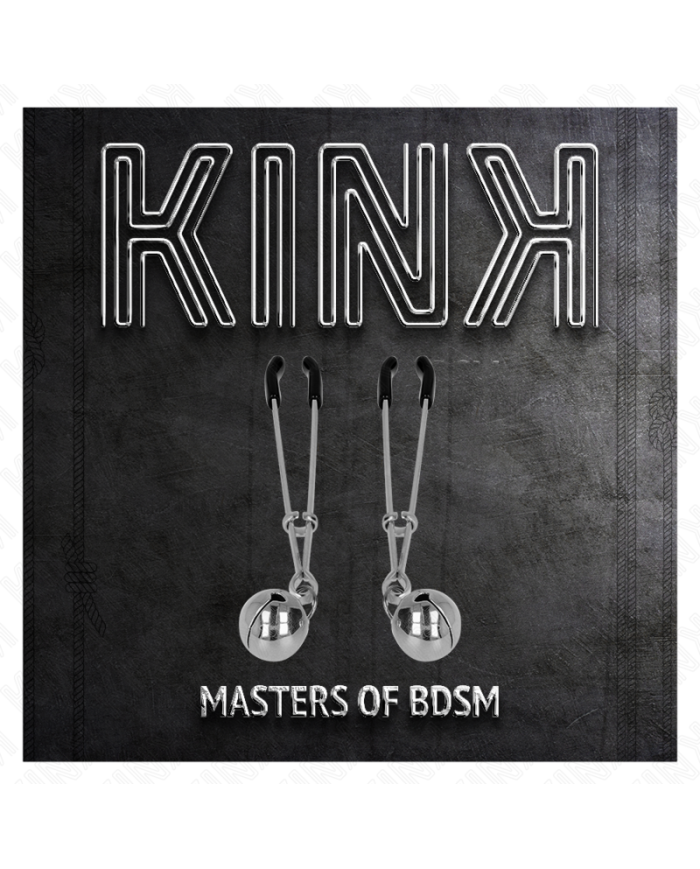 KINK PINZAS PARA PEZONES FINA CON CASCABEL PLATEADO 7 CM