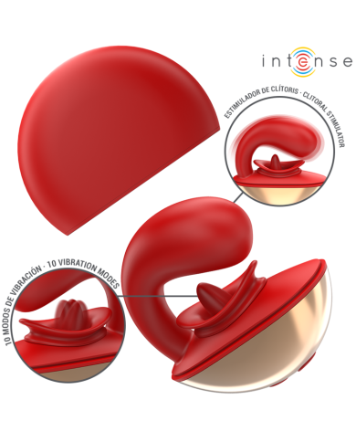 INTENSE MARIAH VIBRADOR ESTIMULADOR EN FORMA DE U 10 VIBRACIONES ROJO INTENSE MARIAH VIBRADOR ESTIMULADOR EN FORMA DE U 10 VIBRACIONES ROJO