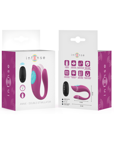INTENSE ANNIE ESTIMULADOR VIBRADOR FORMA DE U MORADO CONTROL REMOTO INTENSE ANNIE ESTIMULADOR VIBRADOR FORMA DE U MORADO CONTROL REMOTO