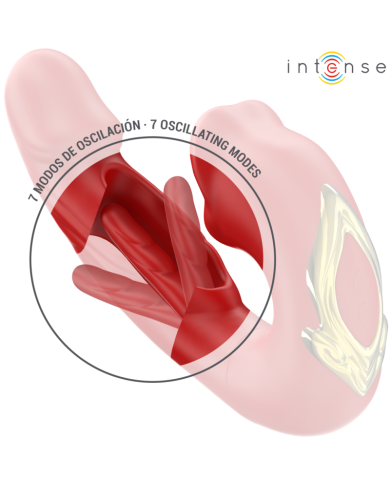 INTENSE NATHY VIBRADOR DOBLE CON BOCA ESTIMULADORA MULTIFUNCION ROJO INTENSE NATHY VIBRADOR DOBLE CON BOCA ESTIMULADORA MULTIFUNCION ROJO