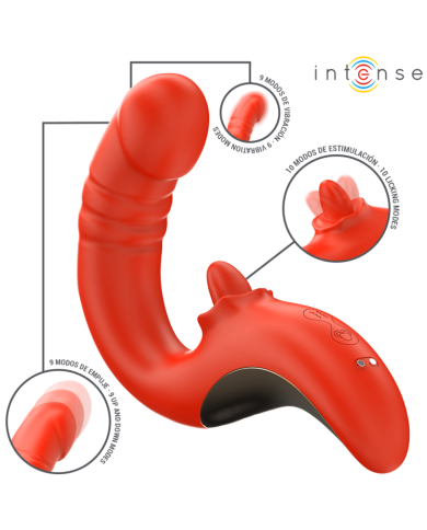 INTENSE PAULINA VIBRADOR ESTIMULADOR EN FORMA DE U ROJO INTENSE PAULINA VIBRADOR ESTIMULADOR EN FORMA DE U ROJO