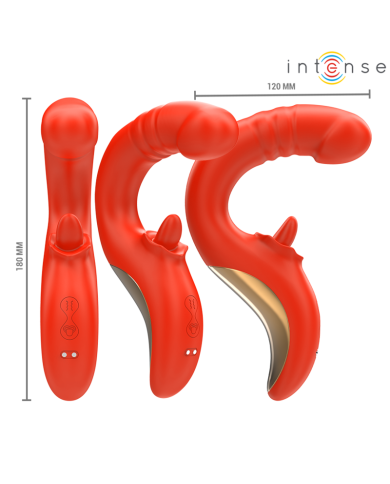 INTENSE PAULINA VIBRADOR ESTIMULADOR EN FORMA DE U ROJO INTENSE PAULINA VIBRADOR ESTIMULADOR EN FORMA DE U ROJO
