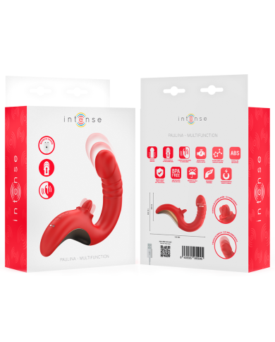 INTENSE PAULINA VIBRADOR ESTIMULADOR EN FORMA DE U ROJO INTENSE PAULINA VIBRADOR ESTIMULADOR EN FORMA DE U ROJO