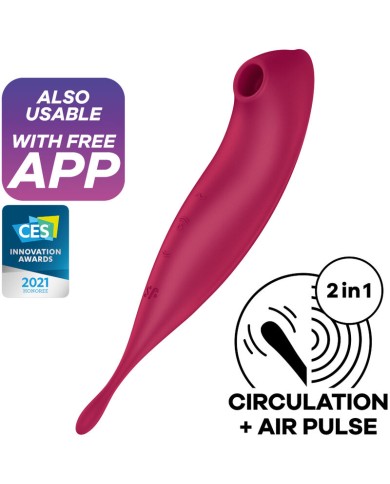 SATISFYER TWIRLING PRO ESTIMULADOR Y VIBRADOR APP VERDE SATISFYER TWIRLING PRO ESTIMULADOR Y VIBRADOR APP VERDE