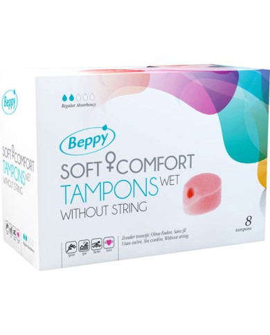 BEPPY TAMPONES LUBRICADOS 8 UDS BEPPY TAMPONES LUBRICADOS 8 UDS