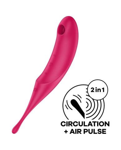 SATISFYER TWIRLING PRO ESTIMULADOR Y VIBRADOR ROJO SATISFYER TWIRLING PRO ESTIMULADOR Y VIBRADOR ROJO