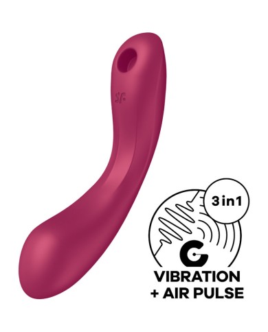 SATISFYER CURVE TRINITY 1 AIR PULSE VIBRATION GRIS SATISFYER CURVE TRINITY 1 AIR PULSE VIBRATION GRIS