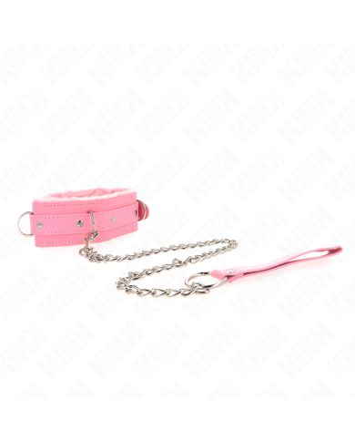 KINK COLLAR CON CORREA 65 CM CON RESTRICCIONES ROSA AJUSTABLE 36 42 CM X 55 CM