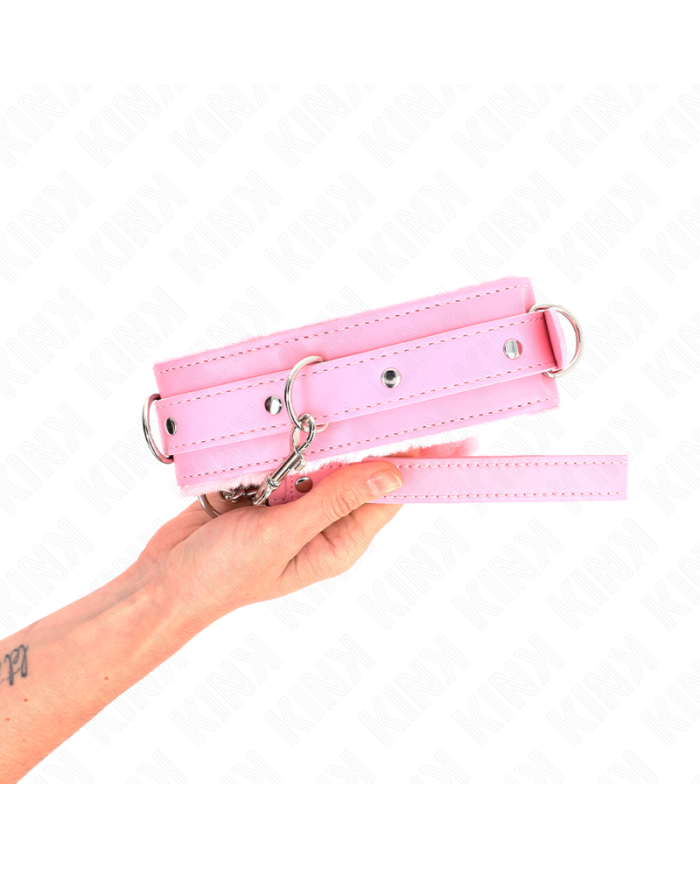 KINK COLLAR CON CORREA 65 CM CON RESTRICCIONES ROSA AJUSTABLE 36 42 CM X 55 CM