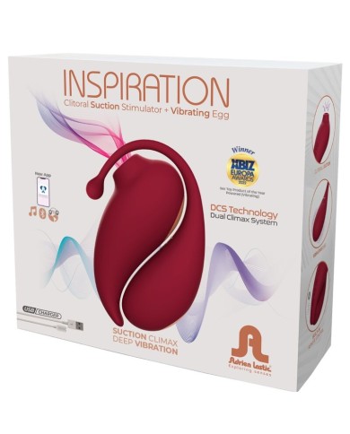 ADRIEN LASTIC INSPIRATION ONDAS ESTIMULADORAS CLITORIS HUEVO VIBRADOR ROJO APP GRATUITA