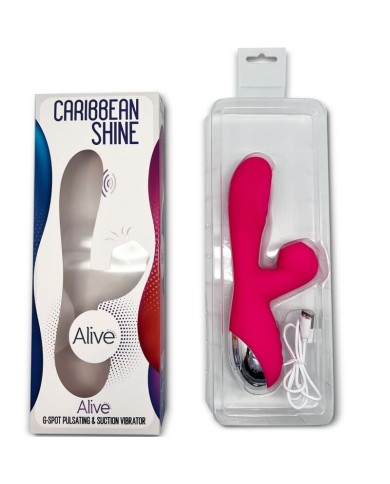 ALIVE CARIBBEAN SHINE VIBRADOR ONDAS ESTIMULADORAS FUCSIA