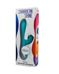 ALIVE CARIBBEAN SHINE VIBRADOR ONDAS ESTIMULADORAS AZUL