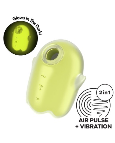 SATISFYER GLOWING GHOST AIR PULSE VIBRADOR AMARILLO