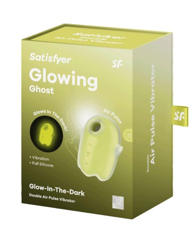SATISFYER GLOWING GHOST AIR PULSE VIBRADOR AMARILLO