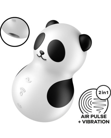 SATISFYER POCKET PANDA ESTIMULADOR VIBRADOR BLANCO Y NEGRO SATISFYER POCKET PANDA ESTIMULADOR VIBRADOR BLANCO Y NEGRO