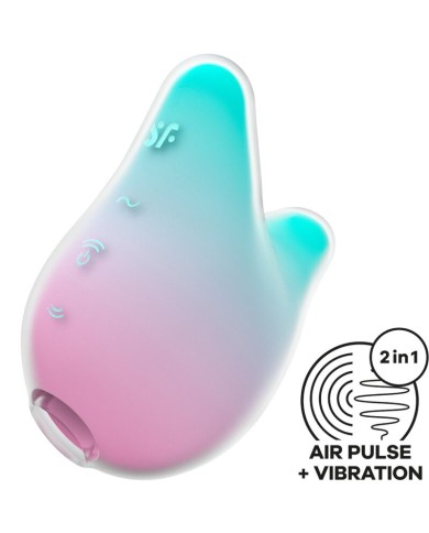 SATISFYER MERMAID VIBES ESTIMULADOR VIBRADOR MENTA Y ROSA SATISFYER MERMAID VIBES ESTIMULADOR VIBRADOR MENTA Y ROSA