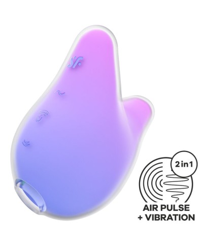 SATISFYER MERMAID VIBES ESTIMULADOR VIBRADOR VIOLETA Y ROSA SATISFYER MERMAID VIBES ESTIMULADOR VIBRADOR VIOLETA Y ROSA