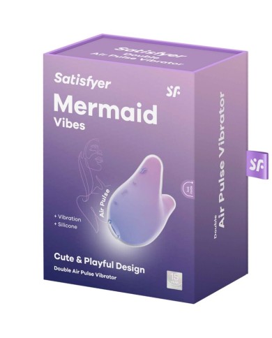 SATISFYER MERMAID VIBES ESTIMULADOR VIBRADOR VIOLETA Y ROSA SATISFYER MERMAID VIBES ESTIMULADOR VIBRADOR VIOLETA Y ROSA