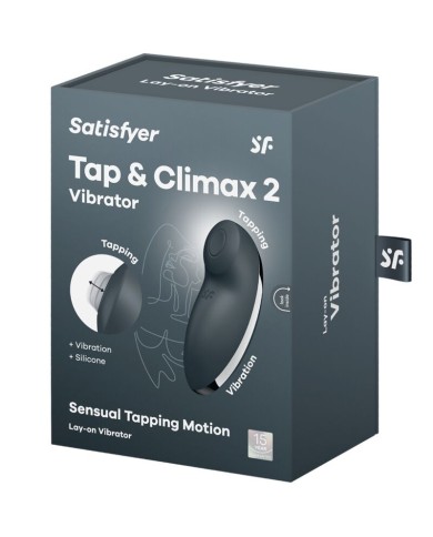 SATISFYER TAP CLIMAX 2 VIBRADOR ESTIMULADOR GRIS SATISFYER TAP CLIMAX 2 VIBRADOR ESTIMULADOR GRIS