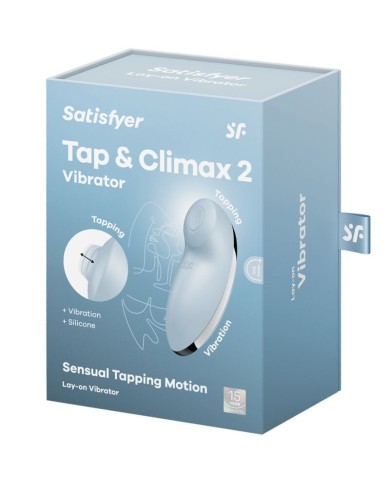 SATISFYER TAP CLIMAX 2 VIBRADOR ESTIMULADOR AZUL SATISFYER TAP CLIMAX 2 VIBRADOR ESTIMULADOR AZUL