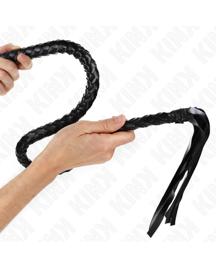 KINK LaTIGO DE SERPIENTE CON ANILLO DE MANO NEGRO 65 CM