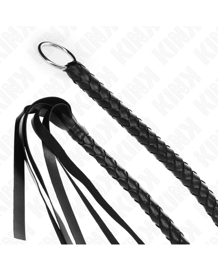 KINK LaTIGO DE SERPIENTE CON ANILLO DE MANO NEGRO 65 CM