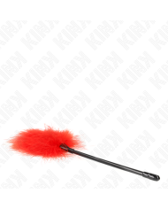 KINK PLUMAS PARA COSQUILLAS ROJO USADO PARA EL KIT BONDAGE 27 CM