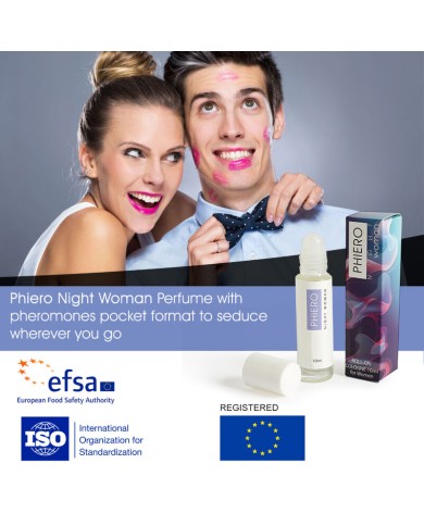 500 COSMETICS PHIERO NIGHT WOMAN PERFUME FEROMONAS CON ROLL ON