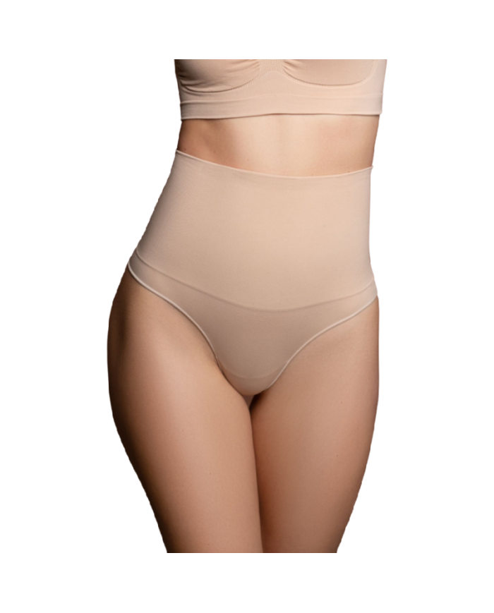 BYE BRA FAJA SIN COSTURAS ESTILO TANGA BEIGE TALLA S