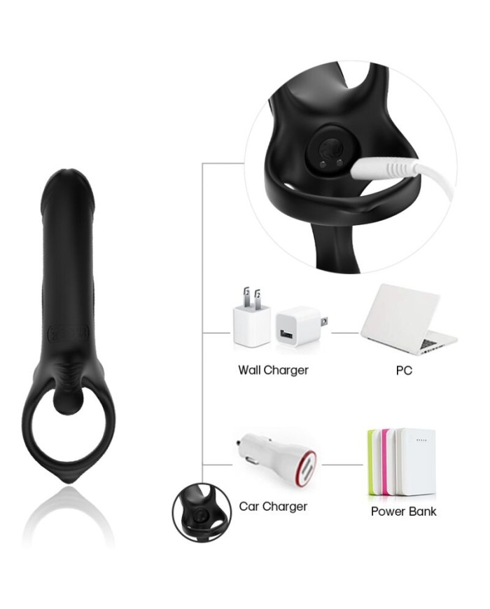 ARMONY DILDO CON ANILLO VIBRADOR CONTROL