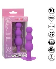 CALEXOTICS FIRST TIME PLUG ANAL CON TRIPLE CUENCAS 10 VIBRACIONES VIOLETA