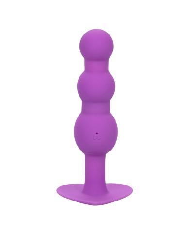 CALEXOTICS FIRST TIME PLUG ANAL CON TRIPLE CUENCAS 10 VIBRACIONES VIOLETA