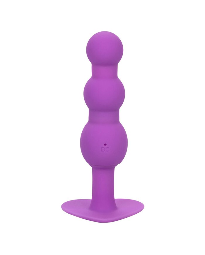 CALEXOTICS FIRST TIME PLUG ANAL CON TRIPLE CUENCAS 10 VIBRACIONES VIOLETA