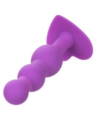 CALEXOTICS FIRST TIME PLUG ANAL CON TRIPLE CUENCAS 10 VIBRACIONES VIOLETA