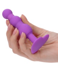 CALEXOTICS FIRST TIME PLUG ANAL CON TRIPLE CUENCAS 10 VIBRACIONES VIOLETA