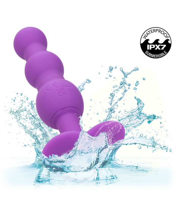 CALEXOTICS FIRST TIME PLUG ANAL CON TRIPLE CUENCAS 10 VIBRACIONES VIOLETA