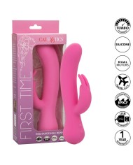 CALEXOTICS FIRST TIME VIBRADOR RABBIT RECARGABLE ROSA