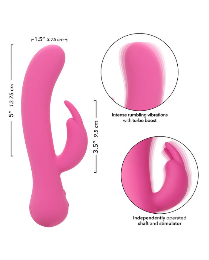 CALEXOTICS FIRST TIME VIBRADOR RABBIT RECARGABLE ROSA