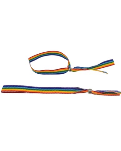 PRIDE PULSERA BOLITA PLATEADA BANDERA LGBT