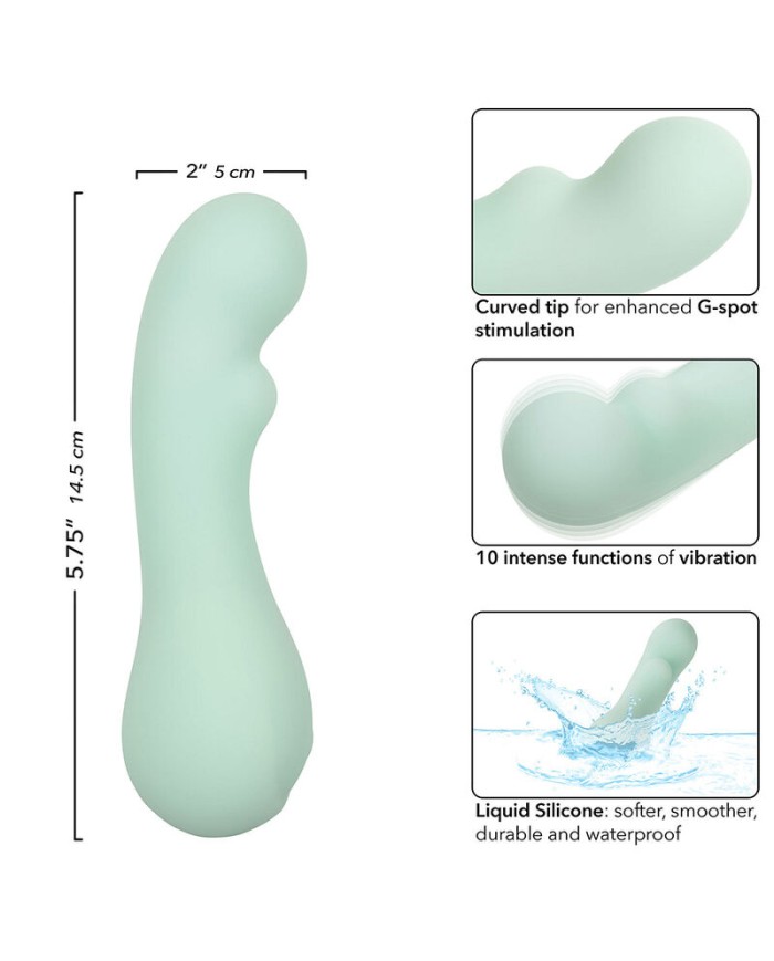 CALEXOTICS PACIFICA BORA BORA ESTIMULADOR PUNTO G 10 VIBRACIONES AQUA