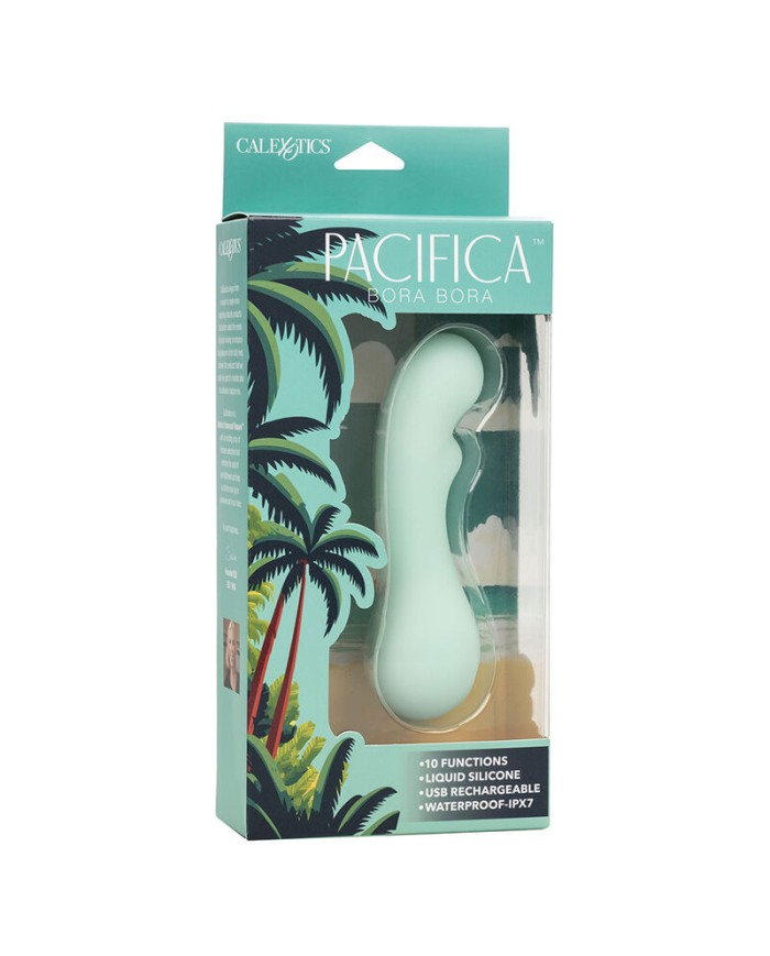 CALEXOTICS PACIFICA BORA BORA ESTIMULADOR PUNTO G 10 VIBRACIONES AQUA