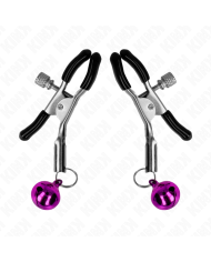 KINK PINZAS PARA PEZONES CON CAMPANILLA VIOLETA 6 CM