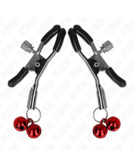 KINK PINZAS PARA PEZONES CON DOBLE CAMPANILLA ROJO 6 CM