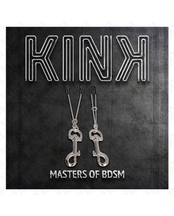 KINK PINZAS PARA PEZONES FINA CON GANCHO PLATEADO 7 CM