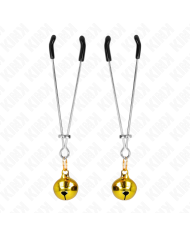 KINK PINZAS PARA PEZONES FINA CON CASCABEL DORADO 7 CM