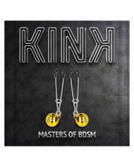 KINK PINZAS PARA PEZONES FINA CON CASCABEL DORADO 7 CM