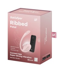 SATISFYER RIBBED PETAL ESTIMULADOR PUNTO G CONTROL REMOTO ROSA APP GRATUITA