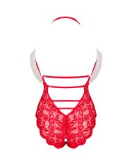 LIVCO CORSETTI FASHION SANTAS LACE LADY BODY CROTCHLESS NAVIDEaO S M