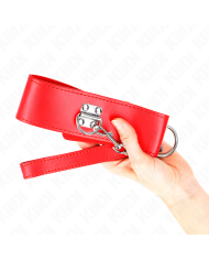 KINK COLLAR CON CORREA 65 CM ANCHO ROJO AJUSTABLE 335 41 CM X 5 CM